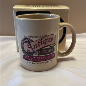 VTG 1992 Laid Back Genuine Antique Person Mug Cup. 100% VTG Parts Coffee Mug